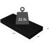 imageSONGMICS Floating Wall Shelf 157 Inches with Metal Bracket for Easy Installation Display Trinkets Picture Frames Potted Plants in The Living Room Entryway Bedroom Black ULWS014B01Black