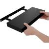 imageSONGMICS Floating Wall Shelf 157 Inches with Metal Bracket for Easy Installation Display Trinkets Picture Frames Potted Plants in The Living Room Entryway Bedroom Black ULWS014B01Black