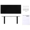 imageSONGMICS Floating Wall Shelf 157 Inches with Metal Bracket for Easy Installation Display Trinkets Picture Frames Potted Plants in The Living Room Entryway Bedroom Black ULWS014B01Black