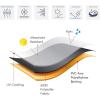 imageSONGMICS Patio Sofa Cover 600D 2Seater Sofa Protective Cover for Outdoor Garden Furniture Waterproof and AntiFade 54 x 38 x 30 Inches Beige UGSC137EC