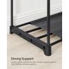 imageSONGMICS Portable Closet Freestanding Closet Organizer Clothes Rack with Shelves Hanging Rods Storage Organizer for Cloakroom Bedroom 807 x 171 x 654 Inches Black URYG035B01595L x 169W x 654H