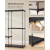 imageSONGMICS Portable Closet Freestanding Closet Organizer Clothes Rack with Shelves Hanging Rods Storage Organizer for Cloakroom Bedroom 807 x 171 x 654 Inches Black URYG035B01807L x 171W x 654H