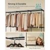 imageSONGMICS Portable Closet Freestanding Closet Organizer Clothes Rack with Shelves Hanging Rods Storage Organizer for Cloakroom Bedroom 807 x 171 x 654 Inches Black URYG035B01807L x 171W x 654H