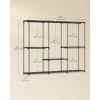 imageSONGMICS Portable Closet Freestanding Closet Organizer Clothes Rack with Shelves Hanging Rods Storage Organizer for Cloakroom Bedroom 807 x 171 x 654 Inches Black URYG035B01807L x 171W x 654H