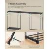 imageSONGMICS Portable Closet Freestanding Closet Organizer Clothes Rack with Shelves Hanging Rods Storage Organizer for Cloakroom Bedroom 807 x 171 x 654 Inches Black URYG035B01807L x 171W x 654H