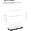 imageSONGMICS Shoe Bench Storage Bench Entryway Bench with Cushion Shoe Shelf with Seat SpaceSaving Modern Style for Living Room Bedroom Hallway Dark Gray and Ink Black ULBS57GYZDark Gray  Cloud White