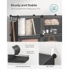 imageSONGMICS Shoe Rack Organizer 10Tier Shoe Storage Cabinet for Closet and Entryway Holds 40 Pairs of Shoes Adjustable White ULPC035W01Black