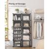 imageSONGMICS Shoe Rack Organizer 10Tier Shoe Storage Cabinet for Closet and Entryway Holds 40 Pairs of Shoes Adjustable White ULPC035W01Black