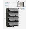 imageSONGMICS Shoe Rack Organizer 10Tier Shoe Storage Cabinet for Closet and Entryway Holds 40 Pairs of Shoes Adjustable White ULPC035W01Black