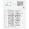 imageSONGMICS Shoe Rack Organizer 10Tier Shoe Storage Cabinet for Closet and Entryway Holds 40 Pairs of Shoes Adjustable White ULPC035W01White