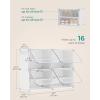 imageSONGMICS Shoe Rack Organizer 10Tier Shoe Storage Cabinet for Closet and Entryway Holds 40 Pairs of Shoes Adjustable White ULPC035W01White