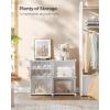 imageSONGMICS Shoe Rack Organizer 10Tier Shoe Storage Cabinet for Closet and Entryway Holds 40 Pairs of Shoes Adjustable White ULPC035W01White