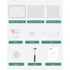 imageSONGMICS Shoe Rack Organizer 10Tier Shoe Storage Cabinet for Closet and Entryway Holds 40 Pairs of Shoes Adjustable White ULPC035W01White