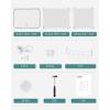imageSONGMICS Shoe Rack Organizer 10Tier Shoe Storage Cabinet for Closet and Entryway Holds 40 Pairs of Shoes Adjustable White ULPC035W01White