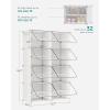 imageSONGMICS Shoe Rack Organizer 10Tier Shoe Storage Cabinet for Closet and Entryway Holds 40 Pairs of Shoes Adjustable White ULPC035W01White