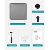 imageSONGMICS 6 Cube Storage Organizer DIY Closet Shelf Plastic Clothes Organizer Modular Bookcase 118 x 118 x 118 Inch Cubes with Feet and Rubber Mallet Black ULPC06HGrey