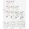 imageSONGMICS 6 Cube Storage Organizer DIY Closet Shelf Plastic Clothes Organizer Modular Bookcase 118 x 118 x 118 Inch Cubes with Feet and Rubber Mallet Black ULPC06HCream White