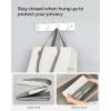 imageSONGMICS Laundry Baskets Laundry Hamper with 2 Compartments 238 Gallon 90L Set of 2 Collapsible WaterRepellent Clothes Hampers Tall Laundry Bag for Bedroom Bathroom Light Gray ULCB209G12Dark Gray