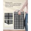 imageSONGMICS Laundry Hamper 238 Gal 90L Laundry Basket Collapsible Clothes Hamper Black and White ULCB190W01Black  Gray