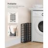 imageSONGMICS Laundry Hamper 238 Gal 90L Laundry Basket Collapsible Clothes Hamper Black and White ULCB190W01Black  Gray