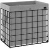 imageSONGMICS Laundry Hamper 238 Gal 90L Laundry Basket Collapsible Clothes Hamper Black and White ULCB190W01Black  Gray