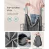 imageSONGMICS Laundry Hamper 238 Gal 90L Laundry Basket Collapsible Clothes Hamper Black and White ULCB190W01Black  Gray