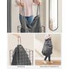 imageSONGMICS Laundry Hamper 238 Gal 90L Laundry Basket Collapsible Clothes Hamper Black and White ULCB190W01Black  Gray