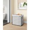 imageSONGMICS Laundry Hamper 238 Gal 90L Laundry Basket Collapsible Clothes Hamper Black and White ULCB190W01Cream White