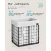 imageSONGMICS Laundry Hamper 238 Gal 90L Laundry Basket Collapsible Clothes Hamper Black and White ULCB190W01Cream White