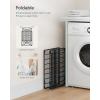 imageSONGMICS Laundry Hamper 238 Gal 90L Laundry Basket Collapsible Clothes Hamper Black and White ULCB190W01Cream White
