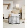 imageSONGMICS Laundry Hamper 238 Gal 90L Laundry Basket Collapsible Clothes Hamper Black and White ULCB190W01Cream White