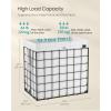 imageSONGMICS Laundry Hamper 238 Gal 90L Laundry Basket Collapsible Clothes Hamper Black and White ULCB190W01Cream White