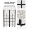 imageSONGMICS Laundry Hamper 238 Gal 90L Laundry Basket Collapsible Clothes Hamper Black and White ULCB190W01Cream White