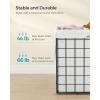 imageSONGMICS Laundry Hamper 238 Gal 90L Laundry Basket Collapsible Clothes Hamper Black and White ULCB190W01Cream White