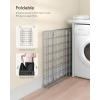 imageSONGMICS Laundry Hamper 238 Gal 90L Laundry Basket Collapsible Clothes Hamper Black and White ULCB190W01Silver  Classic Black