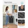 imageSONGMICS Laundry Hamper with Lid 110L Clothes Hamper with 2 Removable Liner Bags 6 Mesh Bags Wicker Laundry Basket Double Laundry Hamper for Laundry Room 13 x 224 x 236 Inches Black ULCB52BKBlack
