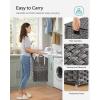 imageSONGMICS Laundry Hamper with Lid 110L Clothes Hamper with 2 Removable Liner Bags 6 Mesh Bags Wicker Laundry Basket Double Laundry Hamper for Laundry Room 13 x 224 x 236 Inches Black ULCB52BKGray