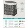 imageSONGMICS Laundry Hamper with Lid 110L Clothes Hamper with 2 Removable Liner Bags 6 Mesh Bags Wicker Laundry Basket Double Laundry Hamper for Laundry Room 13 x 224 x 236 Inches Black ULCB52BKGray