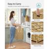 imageSONGMICS Laundry Hamper with Lid 110L Clothes Hamper with 2 Removable Liner Bags 6 Mesh Bags Wicker Laundry Basket Double Laundry Hamper for Laundry Room 13 x 224 x 236 Inches Black ULCB52BKNatural