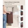 imageSONGMICS Laundry Hamper with Lid Bamboo Launry Basket with Handles Foldable Storage Basket for Laundry Room Bedroom 100L Brown ULCB063K02Chestnut Brown