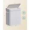 imageSONGMICS Laundry Hamper with Lid Bamboo Launry Basket with Handles Foldable Storage Basket for Laundry Room Bedroom 100L Brown ULCB063K02Dove Gray