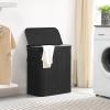 imageSONGMICS Laundry Hamper with Lid Bamboo Launry Basket with Handles Foldable Storage Basket for Laundry Room Bedroom 100L Brown ULCB063K02Ink Black