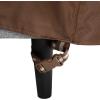 imageSONGMICS Outdoor Sectional Cover LShaped Sofa Cover Waterproof Outdoor Furniture Cover 102 x 35 x 31236 Inches Brown UGSC226R01