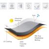 imageSONGMICS Outdoor Sectional Cover LShaped Sofa Cover Waterproof Outdoor Furniture Cover 102quot L x 102quot L x 35quot W x 31236quot H Beige UGSC226BE