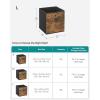 imageSONGMICS Storage Cubes Set of 6 Storage Bins with Handles Foldable Oxford Fabric and NonWoven Fabric Storage Boxes 102 x 102 x 11 Inches Fit Cube Storage Unit Chestnut Brown URFB126K01Rustic Brown