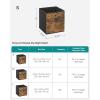 imageSONGMICS Storage Cubes Set of 6 Storage Bins with Handles Foldable Oxford Fabric and NonWoven Fabric Storage Boxes 102 x 102 x 11 Inches Fit Cube Storage Unit Chestnut Brown URFB126K01Rustic Brown