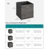 imageSONGMICS Storage Cubes Set of 6 Storage Bins with Handles Foldable Oxford Fabric and NonWoven Fabric Storage Boxes 102 x 102 x 11 Inches Fit Cube Storage Unit Chestnut Brown URFB126K01Misty Gray