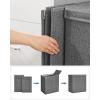 imageSONGMICS Sturdy Double Laundry Hamper with Lid Removable Fabric Bag 142L Large Clothes Hamper 2 Section Laundry Basket with Handles for Closet Laundry Room Bedroom Bathroom Gray ULCB02GDark Gray