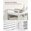 imageVASAGLE Laundry Hamper Laundry Basket Laundry Sorter with 3 PullOut and Removable Bags Shelf Metal Frame 3 x 10 Gallons 38L 364 x 13 x 284 Inches Black and Gray UBLH301G01White