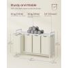 imageVASAGLE Laundry Hamper Laundry Basket Laundry Sorter with 3 PullOut and Removable Bags Shelf Metal Frame 3 x 10 Gallons 38L 364 x 13 x 284 Inches Black and Gray UBLH301G01White